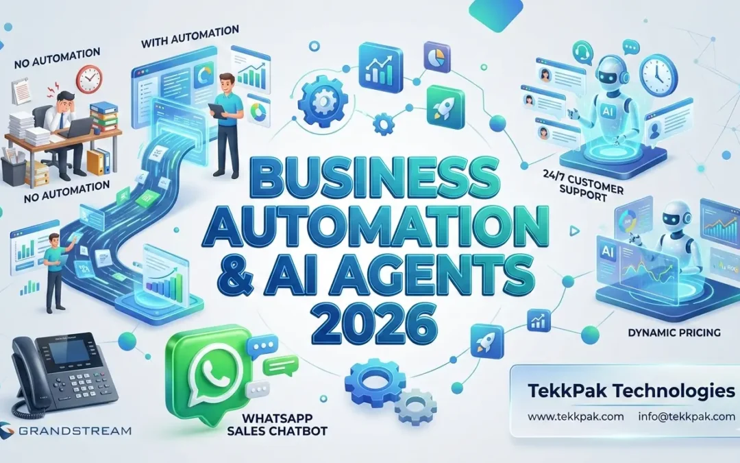 Chatbot Development 3 Business Automation & AI Agents: The 2026 Guide | TekkPak