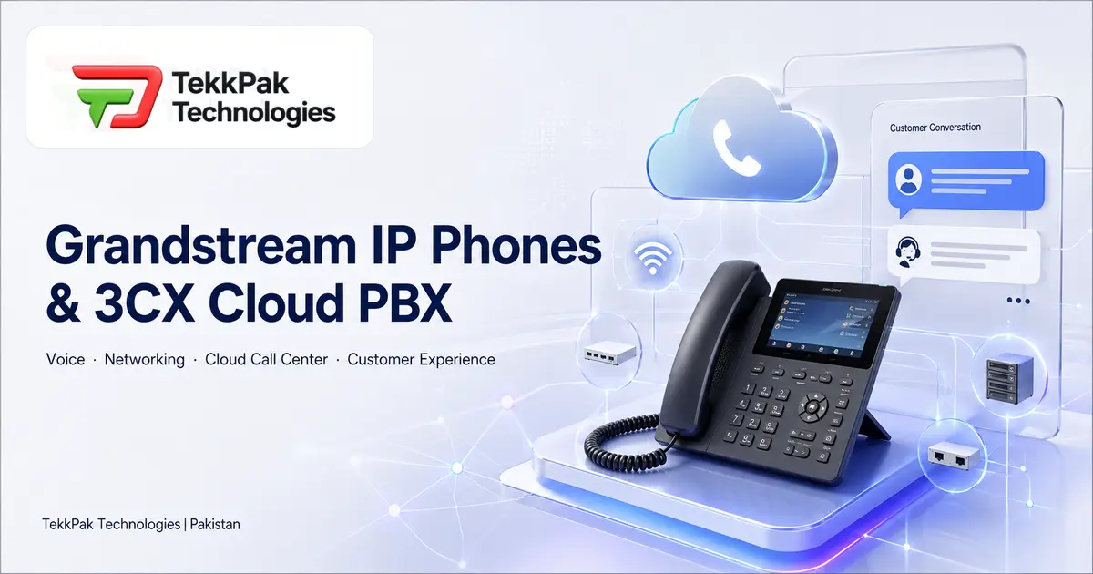 Grandstream IP phones with 3CX Cloud PBX deployment in Pakistan
