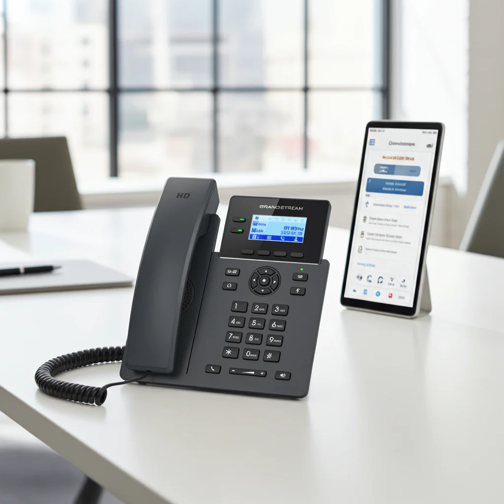 Grandstream GRP2602 & GRP2602W IP Phone - Front view